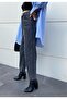 Spanish High Waist Smoked Snow Mom Jeans Lycra Colorfast Smoked Extra Comfortable Mom Jeans - 3