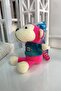 Figured Large Plush Peg Buckle Pink Sbt1472 - 2