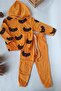 Mustard Bat Pattern Baby Set Kids Tracksuit Set 3-4-5-6 Years - 2