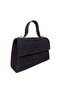 Women's Black Suede Mini Evening Dress Bag - 2
