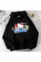 Hakatumoda Sanrio Black Hooded Sweatshirt - 2
