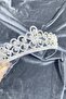 Silver Color Henna Bridal Tiara with Round Pattern – Crown, Crystal Stone, Stylish Model, Bridal Tiara – Crown - 3