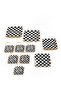 Checkered Pattern 24 Piece Tea Set Square - 2