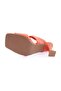 Women's thick strapped goblet heeled slippers orange 61513372 - 5