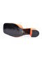 Women's Single Strap Buckle Heeled Slippers Orange Scuba 758122715 - 5