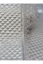 White 30 Cmx10 Mt Silver Water Stone Detail Luxury Satin Quilted Shelf Cover / Drawer Cover / Cabinet Cover - 4