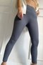    Women's High Waist Ribbed Leggings - 3