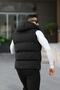 New Season Hooded Waterproof Puffer Vest - 4