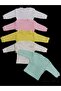 Long Sleeve Shoulder Snaps Crew Neck Baby Top (Pack of 5) - 2