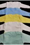 Long Sleeve Shoulder Snaps Crew Neck Baby Top (Pack of 5) - 3
