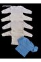 Long Sleeve Shoulder Snaps Crew Neck Baby Top (Pack of 5) - 2