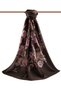 Women's Luxury Medina Silk Shawl Brown-1 - 2