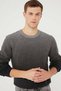 Men's Crew Neck Gray Melange Men's Sweater 070779 -34686