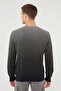Men's Crew Neck Gray Melange Men's Sweater 070779 -34686 - 4