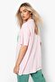 California Los Angels Printed Pink-green Oversize T-shirt Tracksuit Set - 2