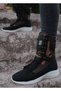 Bronze S600 Lace-up Black Camouflage Unisex Sports Boots - 2