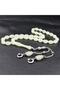 2 Pieces of Crescent and Star Tassel Scented Barley Cut Phosphorescent Prayer Beads - 3