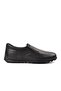 7343 Black Inside and Outside Genuine Leather Men's Casual Shoes