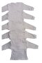 Long Sleeve Shoulder Snaps Crew Neck Baby Top (Pack of 5) - 5