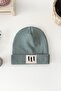 Ribbed Green Beret with Tree Label - 2