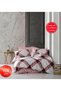 Young Room Plaid Large Square Sheet Elastic Single Duvet Cover Set