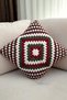 New Year's Themed Hand Knitted 2-Piece Throw Pillow Cover - Without Inner Pillow - 3