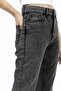 Fast Power Lycra Grinded Anthracite Mom Jean Smoked Boyfriend - 3