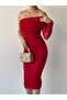 New Season One-Sleeve Tulle Dress - 4