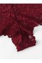 Women's Burgundy Front Clip Lace Stylish Bra Panties Set - 5