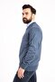 Men's Thin Wool Knitwear Knitted Dad V-Neck Sweater Blouse - 3