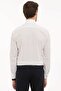 White Slim Fit Shirt with Beige Detail - 3