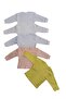 Long Sleeve Shoulder Snaps Crew Neck Baby Top (Pack of 5) - 5