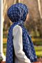 Women's Luxury Medina Silk Shawl Indigo
