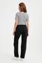 Non-Fading Fabric Black Wide Leg Denim Trousers Super High Waist Wide Leg Jeans