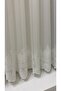 Hem Embroidered Damaks Tulle Curtain (1/3 Tight Pleat) - 5