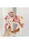 Fashion Fluffy Plush Toy Teddy Bear Crown Women's Children's Crown White with Bear Heart - 3