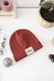 Ribbed Tile Beret with Happy Label - 2