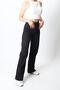 Black Super High Waist Wide Leg - Wide Leg Lycra Jeans - 4