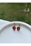 Red Strawberry Girl's Earrings