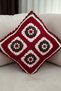 New Year's Themed Hand Knitted 2-Piece Throw Pillow Cover - Without Inner Pillow - 3