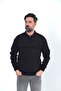 Daddy Shirt Collar Acrylic Thread Striped Single Pocket Winter Thick Men's Sweater
