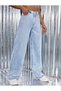Ice Blue High Waist Women's Loose Jeans Wide Leg Flare Jean Wide Fit