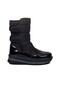 815 Black Patent Leather Velcro Girls' Snow Boots
