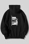 Mitsubishi Evolution Front Back Printed Unisex Black Kangaroo Hooded Sweatshirt Hoodie with Pockets - 2