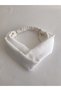 White Satin Knot/Cross Hair Band - 2