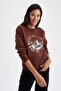 Relax Fit Crew Neck Printed Thick Sweatshirt Fabric Sweatshirt Y8457az22au - 4