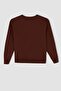 Relax Fit Crew Neck Printed Thick Sweatshirt Fabric Sweatshirt Y8457az22au - 8