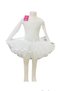 White Long Sleeve Ballet Swimsuit & Tutu Skirt - 2