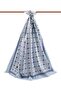 Women's Luxury Medina Silk Shawl Baby Blue - 2