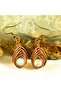 Opalite Crystal Handmade Pure Copper Earrings